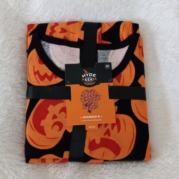 Hyde And Eek Womens 2 Piece Family Halloween Sleep Set (Size M) PUMPKINS - NEW!! - Picture 2 of 4